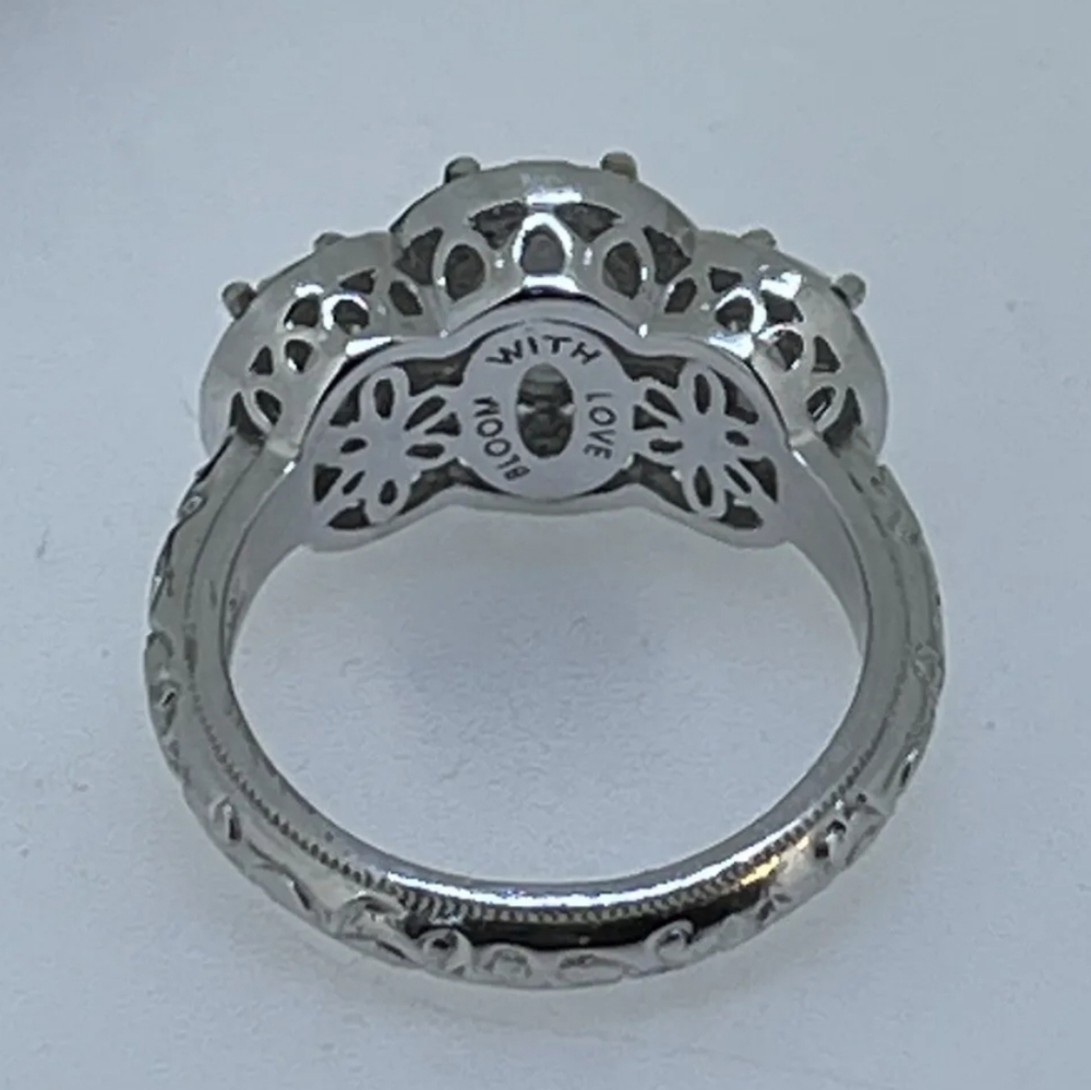 Host Pick Tacori Estate Absolute Trilogy Sterling Sulver Ring - Picture 7 of 7
